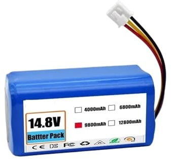 14,4v 9800mAh Batería De Paquete Robot Aspiradora Aspiradora Batería De Litio - Compatible con Lictroux C30B(9800mAh)