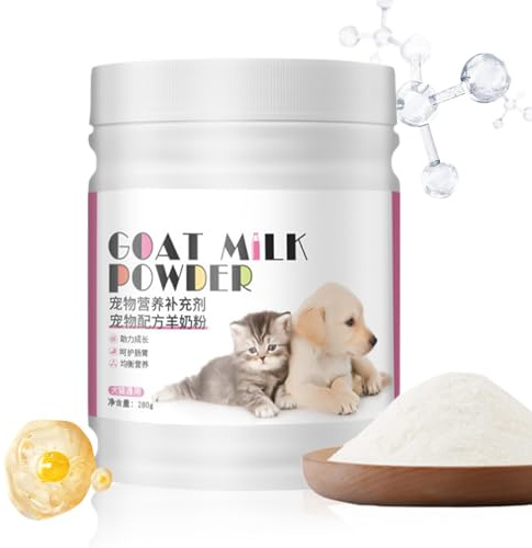 Yhsioaklo Ziegenmilch Für Hunde | Natürliche Bio-Katzenmilch | Für Haustiere Entwöhnung Welpen