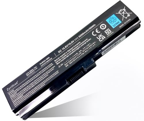 Zyrifean pa3817u-1brs AKKU für Toshiba Satellite L650 L670 L750 L755 L750D | L745 L770 L770D C650 C650D C655 C665 C660 C660D c670 C670D L755D L775 L775D P750 PABAS228 PA3817U-1BAS pa3819u-1brs