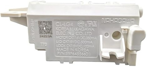 Interruptor de puerta de lavadora LG EBF64556602, repuesto for lavadora de carga frontal.