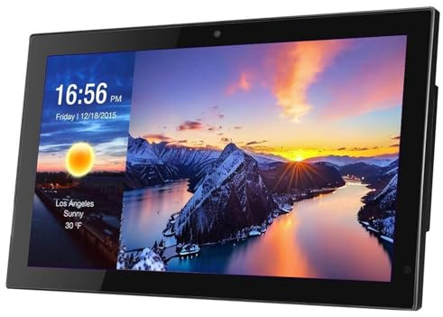 VZXATYOP Cadre Photo numérique Grand Format 32 Pouces, Album Photo électronique Compatible vidéo et Musique, diaporama, Lecteur publicitaire Mural, écran HD IPS 1920 x 1080(Black)