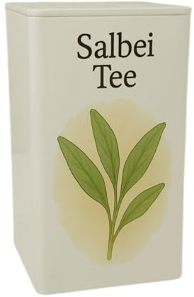 Grüne Ruhe Salbei Tee Dose 900ml MetallDose 900ml für Entspannungsmomente