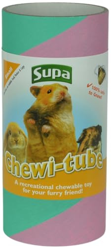 Supa Small Chew-i-Tube, Helps to Promote Exercise and Stimulation for a Healthier & Happier Small Pets. Tube Size 15cm (L) x 6.8cm (W) x 6.8cm (D)