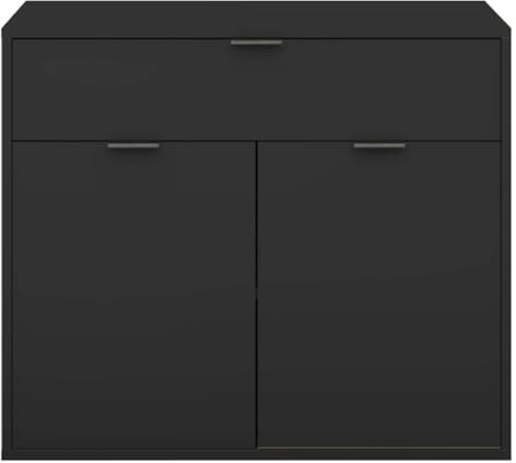 FURNARO Kommoden Bonnie Schrank Sideboard in anthrazit matt Lack B/H/T: 101x87x45 cm