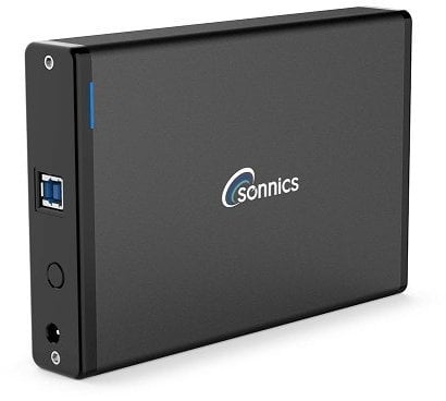 Sonnics 4TB Externe Festplatte Schwarz USB 3.0, hohe Geschwindigkeit, für Xbox One/PS4/Windows-PC/Mac
