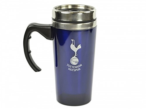 Tottenham Hotspur FC Official Football Crest Aluminium Travel Mug (One Size) (Navy), 450 milliliters
