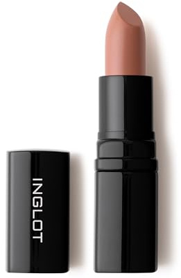 INGLOT LipSatin Lipstick 312 Coral 4.5 g | Creamy, highly pigmented lip colour with a comfortable feel; alcohol-free; suits all skin types
