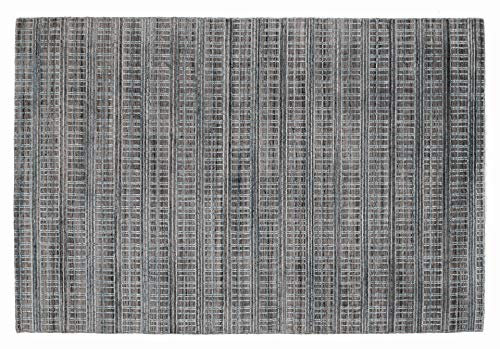 HESTIA KYLL handgeknüpfter Indien-Teppich Wolle in türkis, Größe: 250x350 cm