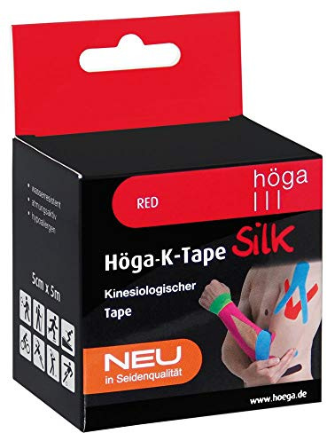 Höga-K-Tape-Silk red kinesiologischer Tape in Seidenqualität, 5 cm x 5m