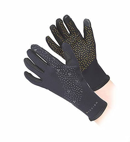 Shires Aubrion Neoprene Adults Super Grip Gloves - Black XS