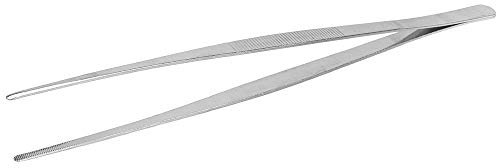 Ideen mit Herz Pinzette in acciaio inox, lunghezza 30 cm, con dentatura interna e impugnatura scanalata, aiuto universale per hobby, cucina e casa