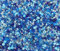 Lot de 3000 perles de rocaille en verre - Perles rondes - 2 mm, 3 mm, 4 mm - Tailles mixtes, mélange de couleurs - Perles de graines (bleu)