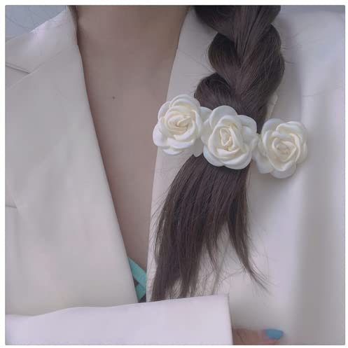Mollette per capelli, con perle dorate, per donne e ragazze, confezione da 3 eleganti e fatti a mano, alla moda, accessori per capelli, per feste, matrimoni, tutti i giorni