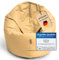 BuBiBag Riesensitzsack, Sitzsack für Erwachsene - Outdoor Sitzsäcke Indoor Beanbag - Sitzkissen für Kinder und Erwachsene (155 cm, Beige)