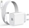 Caricatore iPhone Apple Certificato MFi,20W Caricatore Rapido iPhone Caricatore USB C con 2M Lightning Cavo per iPhone 14 13 12 Pro Max/Mini/11/XS