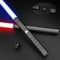 Oueyes Lightsabers Metal Hilt Light Sabers RGB 16 Colors 2 in 1 Dueling Type-C Rechargeable Sword for Adult Kids Halloween Thanksgiving Christmas New Year Cosplay Gift Toys (Black)