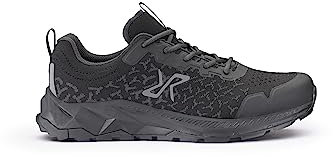 RevolutionRace Herren Trailknit Waterproof Hiking Shoes, Wasserdicht Wanderschuhe Herren für alle Outdoor-Aktivitäten, Black, 44