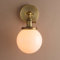 Pathson Réglable Applique Blanc de Lait Boule Verre Abat-jour Lampe Rétro Industrial Applique Murale Rétro Eclairage Antique