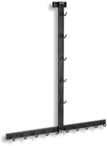 Whiidoom Lat Pulldown Bar and Attachment Storage Rack for Mag Grip Machines - Cable Attachment Stand for Home Gym and Wall Storage