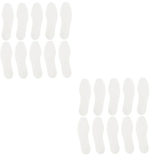 Healvian 2 Sets Universal Fit Einweg-einlegesohlen Aus Baumwolle Zuschneidbar Atmungsaktiv Bequem für Sport und Freizeitaktivitäten 5 Paar