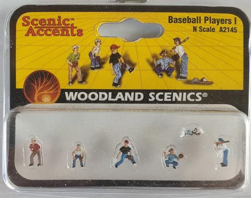 Woodland Scenics A2145 Baseballspieler Kinder Jugendliche Figuren Spur N 1:160 Baseball Players I