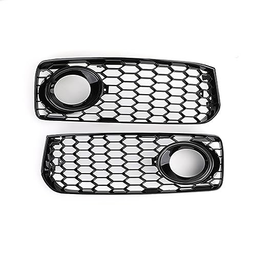 Griglia fendinebbia LR con finiture, for Audi, for A5 S-Line S5 B8 RS5 2008-2012 Griglie fendinebbia a nido d'ape Ricambi auto 8T0 807 681 B 8T0 807 682 D Griglie anteriori(Black)