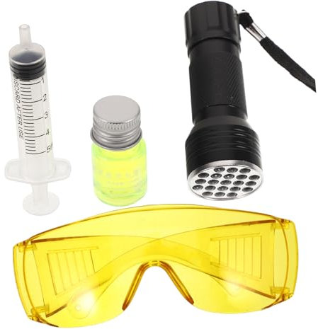ULTECHNOVO Kit De Détection De Fuites De Climatisation - Outil Complet De Détection De Fuites Pour Climatiseur De Voiture - Kit