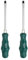 sourcing map 2pcs SL6 Flat Head Screwdriver 8.9 Magnetic Demolition Slotted Screwdrivers 4.9 CR-V with Ergonomic Handle for DIY Repairing, Green
