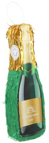 KITANDOVE Piñata Decorativa Para Fiesta De Cumpleaños Piñata De Papel De Botella De Champán Juego Divertido