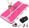 RISINGUKST Air Track Künstlerische Gymnastik 10/20 cm Dicke, 3/4/5/6 m Gymnastikmatte mit Pumpe für zu Hause-Rosa-Weiß-2-10