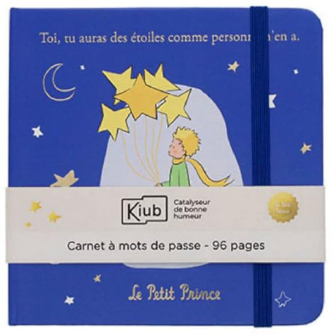 KIUB Passwortbuch Der kleine Prinz mit den Sternen (11,5 x 11,5 cm)