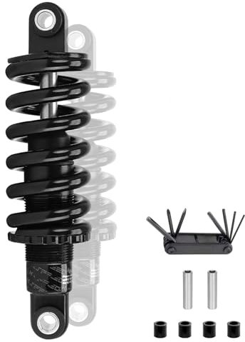 LYYCX Mountainbike Dämpfer Hinten Schraubenfeder 125mm/150mm/165mm/19mm MTB Fahrrad Stoßdämpfer, 150–2000 Pfund for MTB, Downhill, XC, Elektro-Fahrrad-Scooter Federung(190mm,750Lbs)