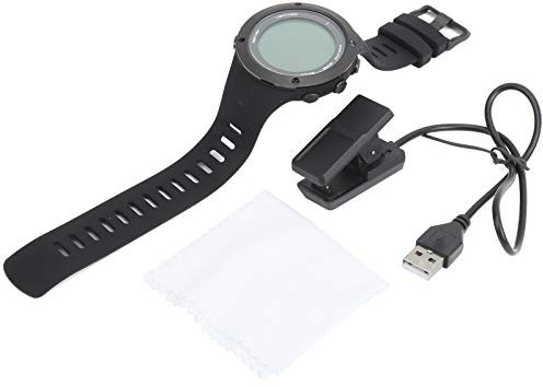 Baxnore Schnorchel-Unterwassersportuhr, 100 m wasserdichte Tiefenmessung mit Tauchdatenanalyse, multifunktionale elektronische Uhr zum Schwimmen und Schnorcheln (Schwarz)