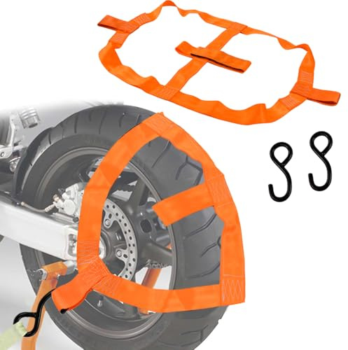 UHETLET Spanngurte Motorrad Transportsicherung 48mm Abspanngurt Zurrgurte Spanngurte mit 2 Haken Autotransport Hinterrad Abspanngurt Tie down Strap zurrschlaufen Universal Spanngurt für Motorrad