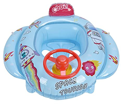 Für Schwimmring, für niedliche, aufblasbare PVC -Schwimmringsitz mit Lenkrad, für Kinder, Strandpool -Wasserspielzeug
