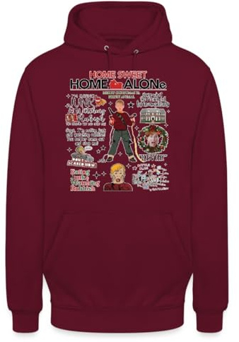 Home Sweet Home Alone Kevin Allein Zuhause Weihnachtsfilm | Weihnachten Christmas Hoodie Pullover, Navy Blau, L