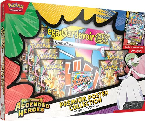 Pokémon TCG: Mega Evolution – Aufgestiegene Helden – Premium-Poster-Kollektion – Mega Gardevoir