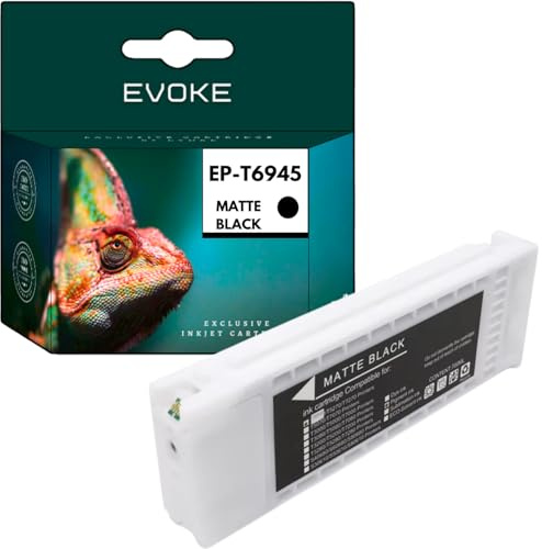 EVOKE T6945 Tinte kompatibel zu Epson SC-T3000 SC-T3200 SC-T3200-PS SC-T3200N SC-T5000 Schwarz (Black) 7000 Seiten 700 ml