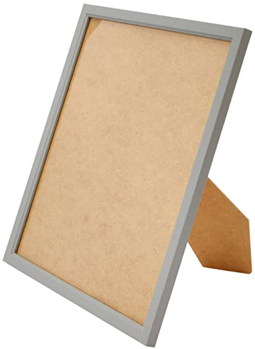 Frame Company Drayton Range 12x10-inch Grey Picture Photo Frame with Light Blue Mount For Image Size 10x8-inch