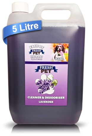 Fresh Pet Disinfectant Deodoriser Artificial Grass Cleaner for Dogs 5L | Lavender Pet-safe formula, 5L Pre-Filled for Kennels, Catteries, Artificial Grass, Floors, Crates, Bedding, Litter Trays