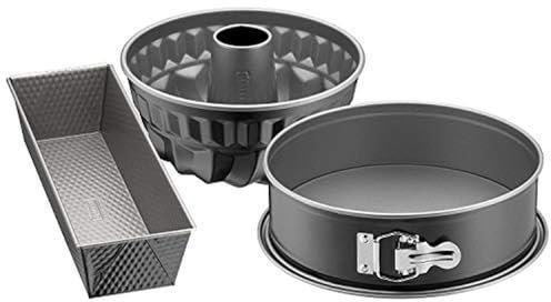 ORIGINAL KAISER Kaiser Inspiration Backform-Set 3-teilig, Stahl, Black, 31.5 x 29.5 x 14.5 cm, 3-Einheiten