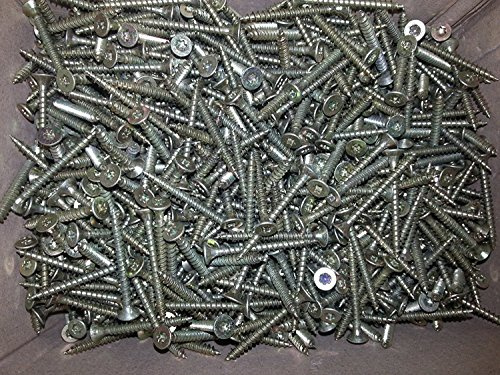 1000 Stück Torx-Spanplattenschrauben 3,0 x 16 mm – gelb verzinkt – Vollgewinde/Torx/Universal-Schrauben