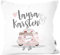 MoonWorks® personalisierbare Kissen-Hülle zur Hochzeit,Hochzeitskissen Auto Hochzeitsgeschenk Geldgeschenk Kissenhülle mit Schleife weiß 40cm x 40cm