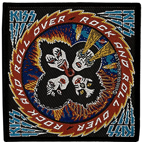Kiss ROCK´N´ROLL OVER Aufnäher Kiss Patch Gewebt & Lizenziert !!