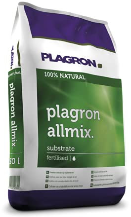 Plagron allmix 50 L 100% Natural substrat Dünger Erde Anzucht Grow Bloom