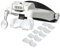 Vludiss Headband Magnifying Glass with Light 1.0X to 14X, Handsfree Head Mount Magnifier, 5 Interchangeable Lenses Visor Headset Loupe Tools for Close Work/Reading/Jewelry/Crafts/Repair
