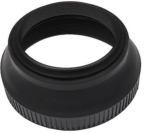 vhbw Pare-Soleil Compatible avec Panasonic Lumix G Vario 14-42mm f/3.5-5.6 II ASPH - Cache Grand-Angle, Noir-Mat, Caoutchouc, Rond