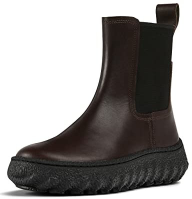 Camper Ground K400654, Stivali Chelsea Donna, Marrone scuro 002, 40 EU
