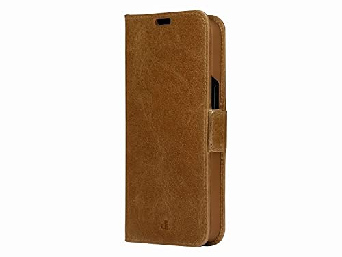 dbramante1928 Copenhagen Slim - Flip-Hülle für Mobiltelefon - genarbtes Leder - Hellbraun - für Apple iPhone 14 Pro