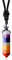 XIANNVXI 7 Chakra Healing Crystals Necklace Natural Crystal Stone Point Hexagonal Pendant Necklaces Gemstones Adjustable Rope Reiki Balancing Jewelry
